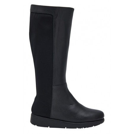 GILLY BOOT LEATHER+ELASTICATED STIVALE WOMAN BLACK 38