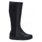 GILLY BOOT LEATHER+ELASTICATED STIVALE WOMAN BLACK 40